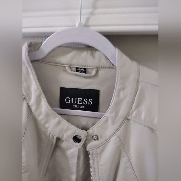 Guess Bone Moto Jacket Size XXL - Picture 3 of 6